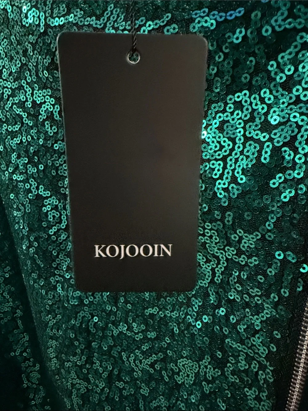 Green Sequin Mini‎ Skirt with Front Exposed Zip